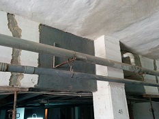 Detalle refuerzo estructural impermeabilizaciones membrana in situ reparaciones refuerzos estructurales